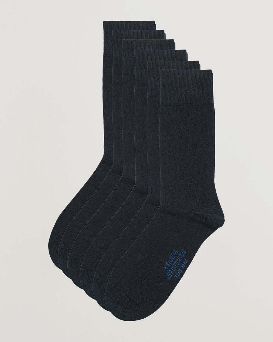 Herren | Unterwäsche | Amanda Christensen | 6-Pack True Cotton Socks Dark Navy