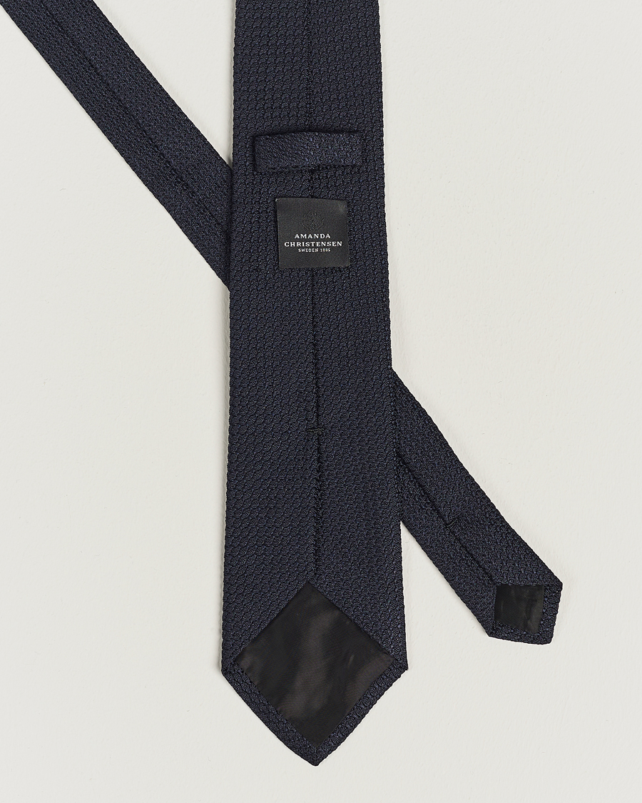 Herren | Krawatten | Amanda Christensen | Set Tie Navy & Handkercheif White