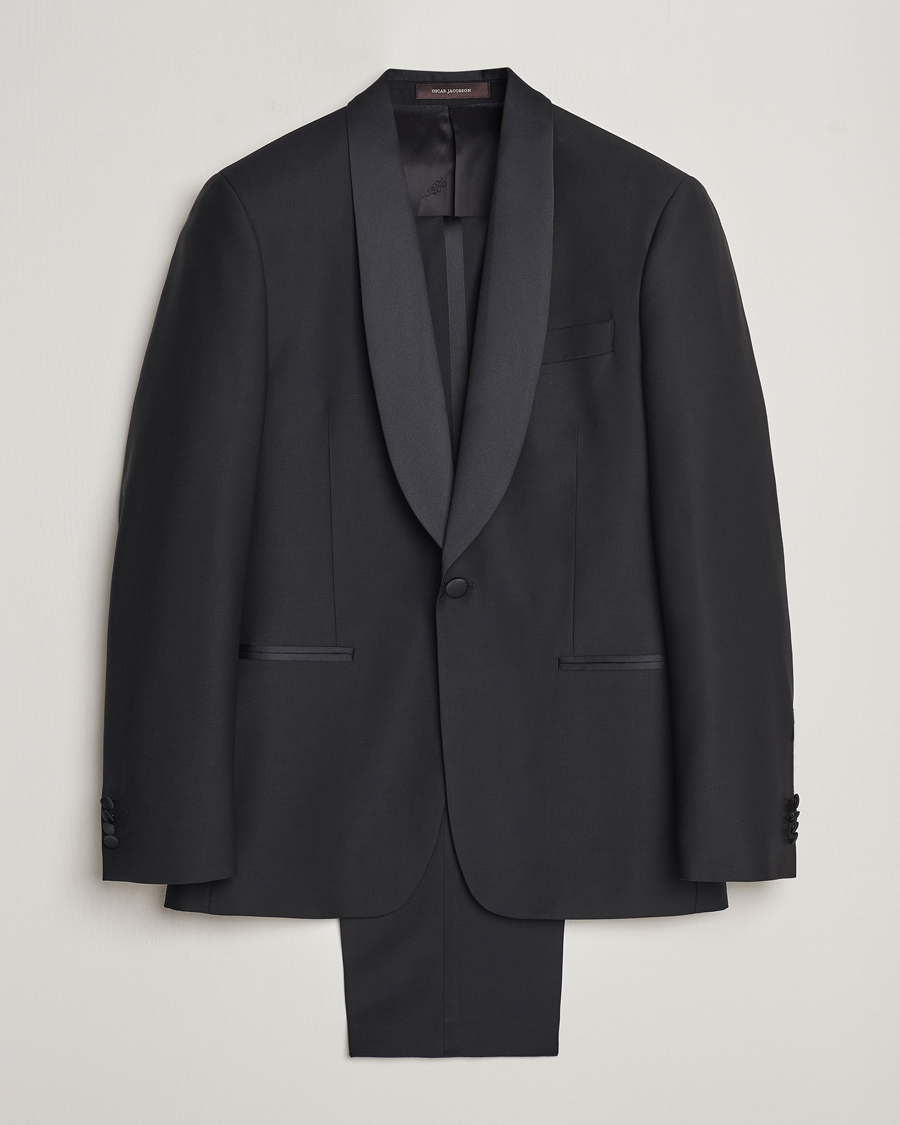 Herren | Anzüge | Oscar Jacobson | Figaro/Denz Straight Wool Tuxedo Suit Black