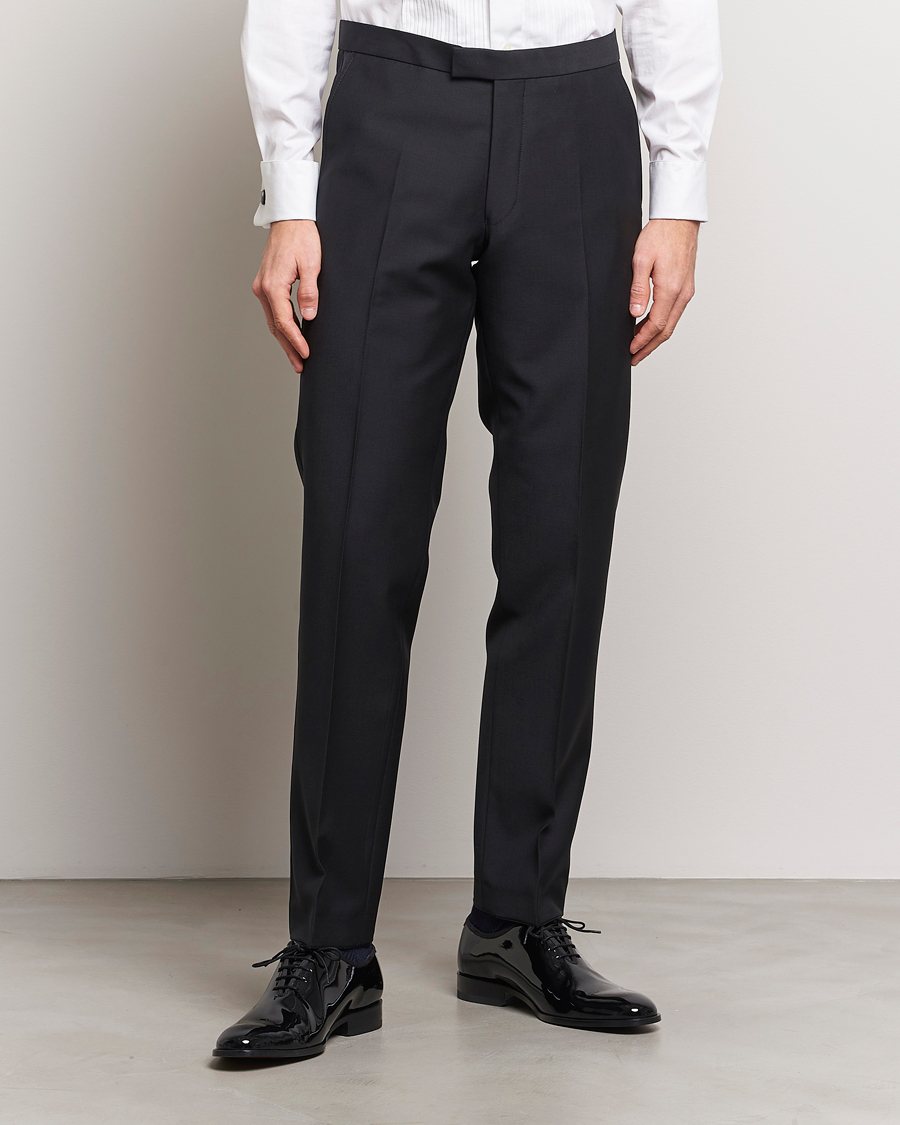 Herren | Anzüge | Oscar Jacobson | Figaro/Denz Straight Wool Tuxedo Suit Black