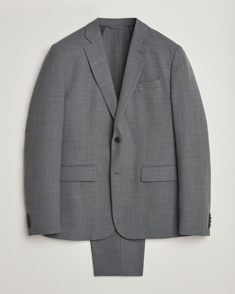Herren | Anzüge | J.Lindeberg | Hopper Active Hopsack Suit Grey Melange