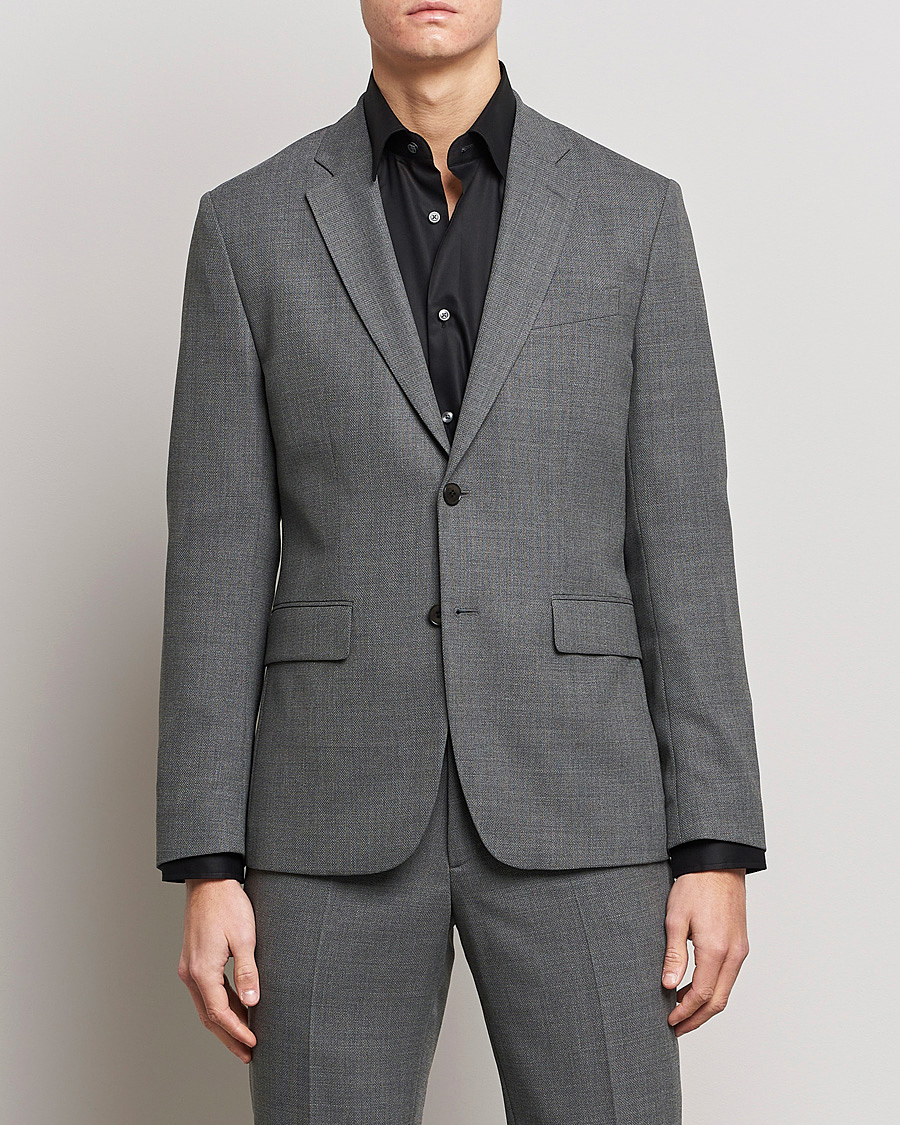 Herren | Business & Beyond | J.Lindeberg | Hopper Active Hopsack Suit Grey Melange