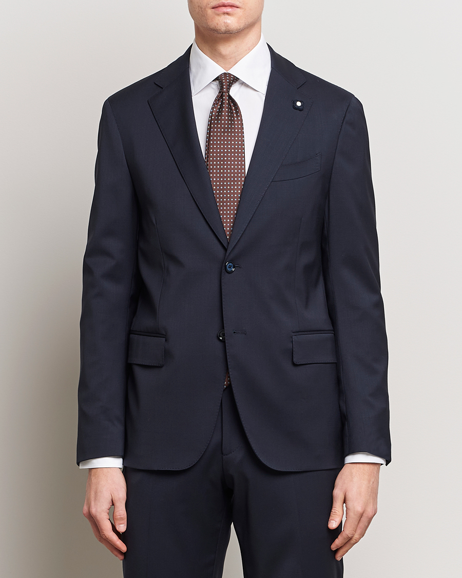 Herren | Kleidung | Lardini | Wool Suit Navy