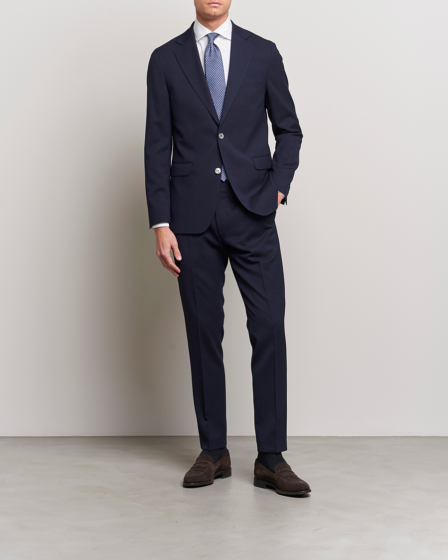 Herren | Anzüge | Oscar Jacobson | Ego Wool Suit Blue