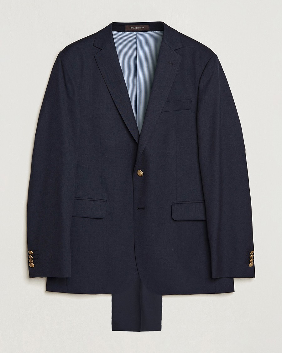 Herren | Anzüge | Oscar Jacobson | John Club Wool Suit Navy