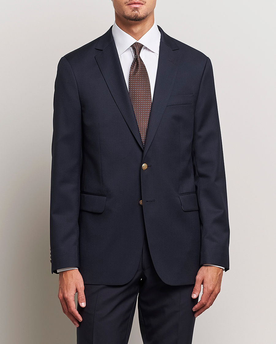 Herren | Zweiteilige Anzüge | Oscar Jacobson | John Club Wool Suit Navy