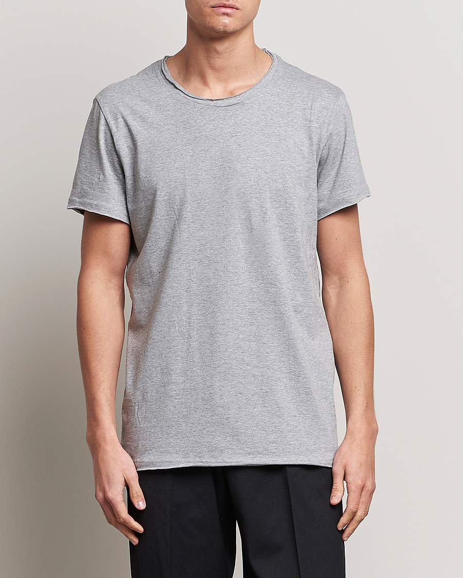 Herren | T-Shirts | Bread & Boxers | 3-pack Crew Neck Relaxed White/Black/Grey Melange