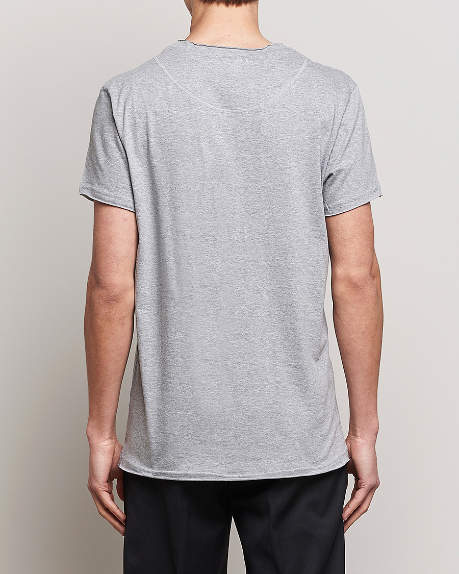 Herren | T-Shirts | Bread & Boxers | 3-pack Crew Neck Relaxed White/Black/Grey Melange