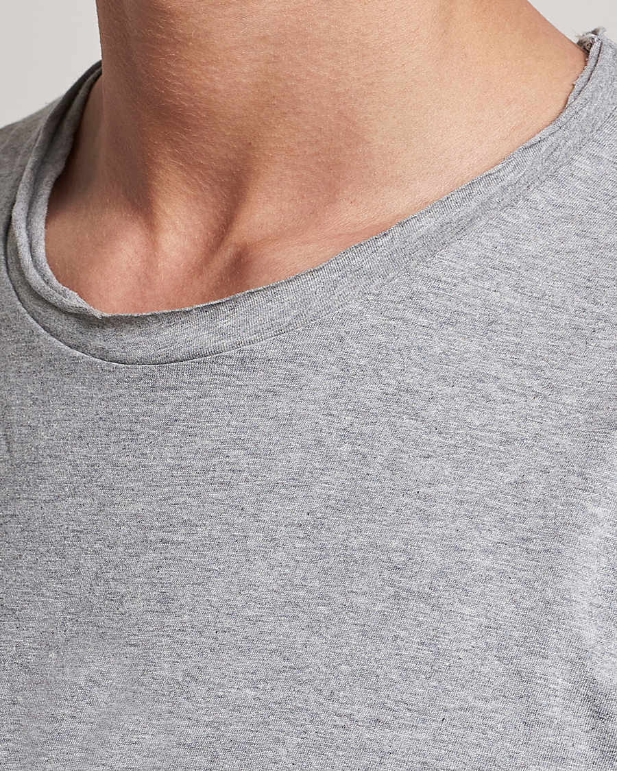 Herren | T-Shirts | Bread & Boxers | 3-pack Crew Neck Relaxed White/Black/Grey Melange