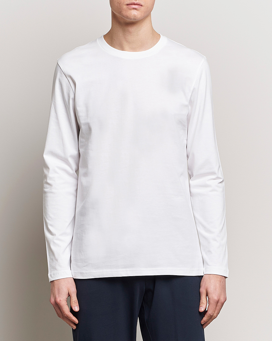 Herren | T-Shirts | Bread & Boxers | 2-pack Long Sleeve T-Shirts White/Black