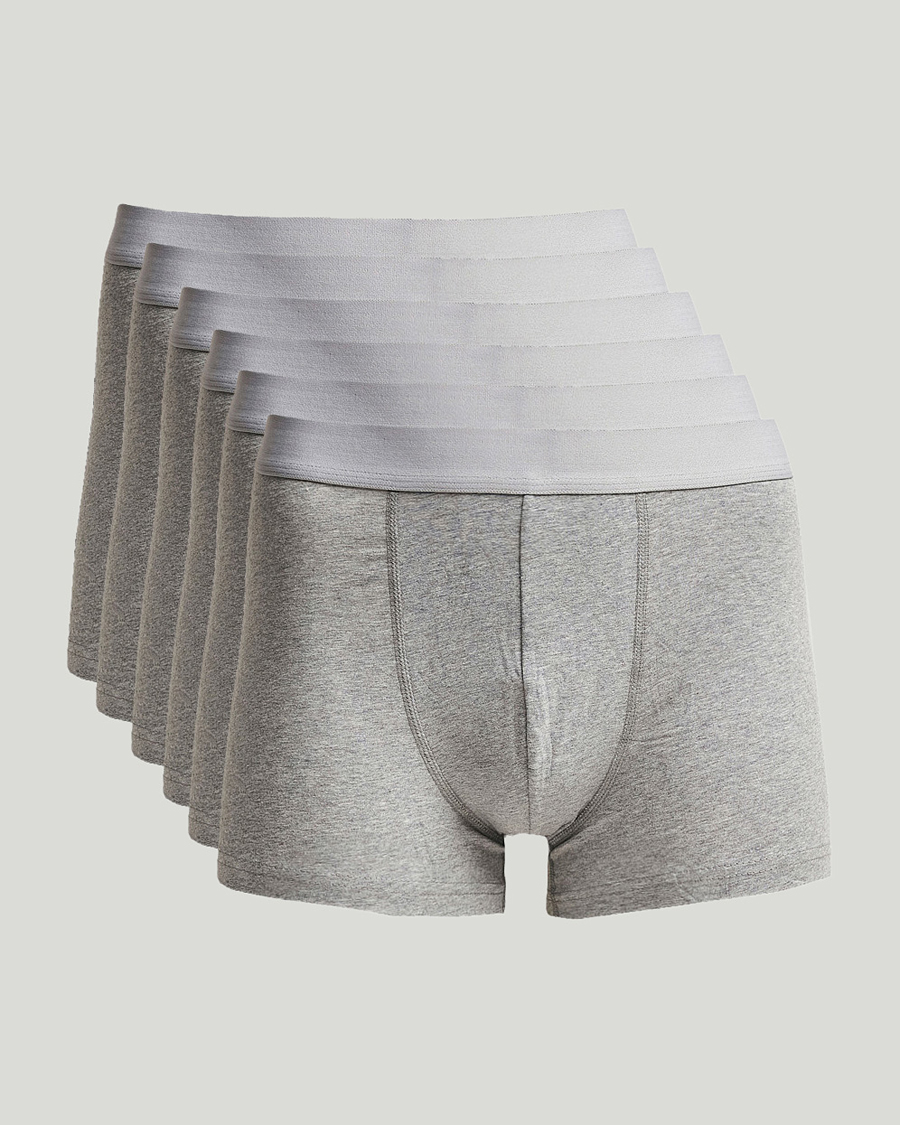 Herren | Unterwäsche | Bread & Boxers | 6-Pack Boxer Brief Grey Melange