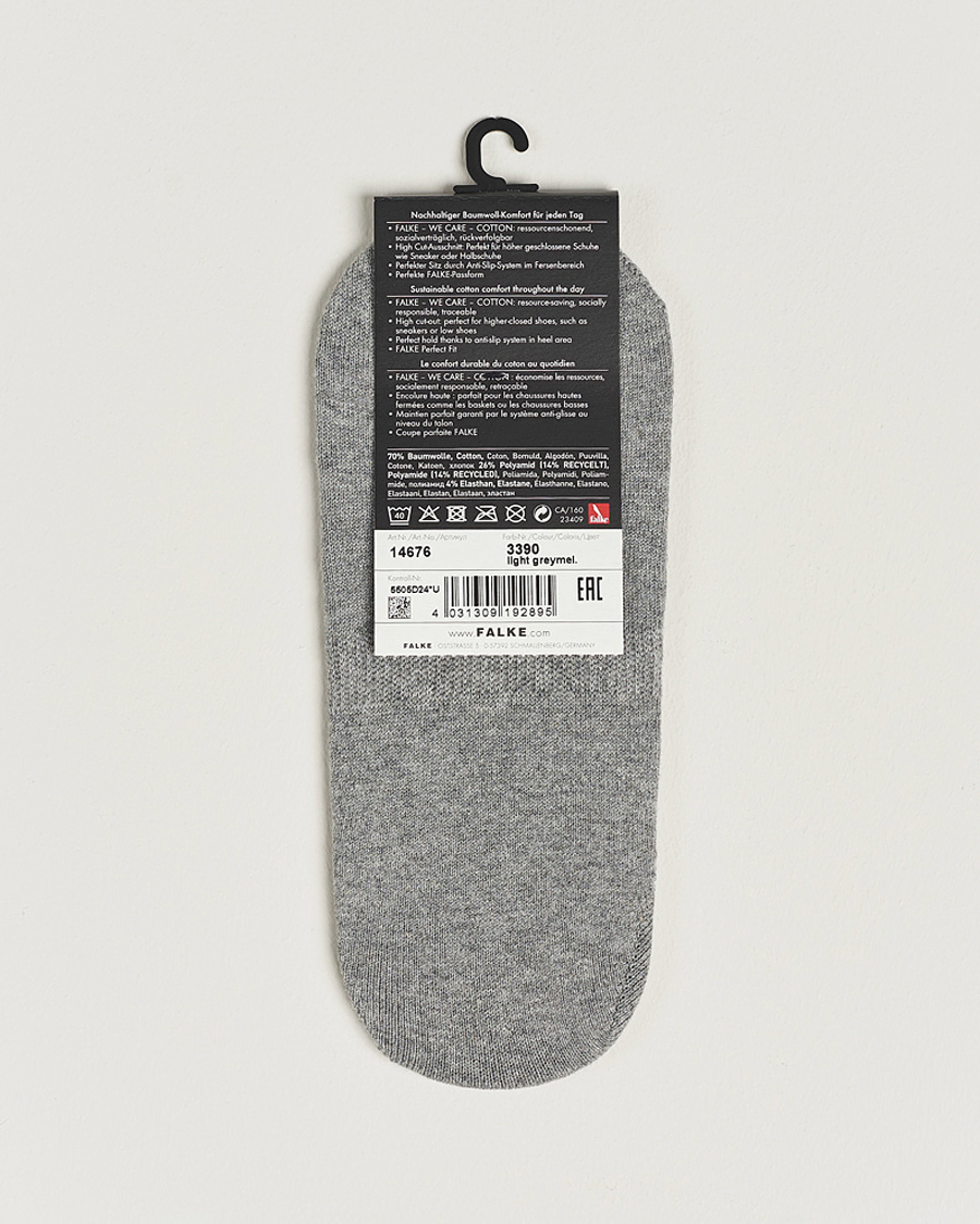 Herren | Unterwäsche | Falke | 3-pack Casual High Cut Sneaker Socks Light Grey Melange