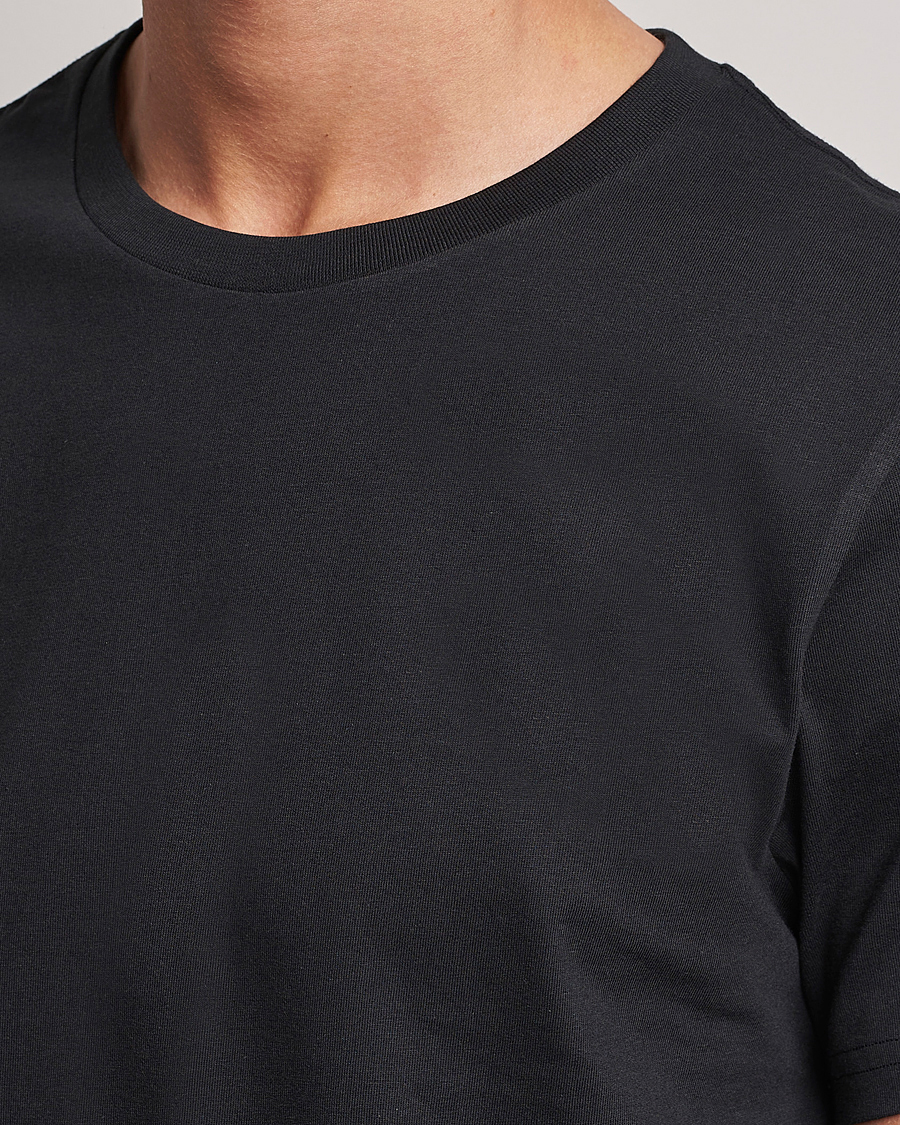 Herren | T-Shirts | Bread & Boxers | 3-pack Crew Neck Regular T-Shirt Black