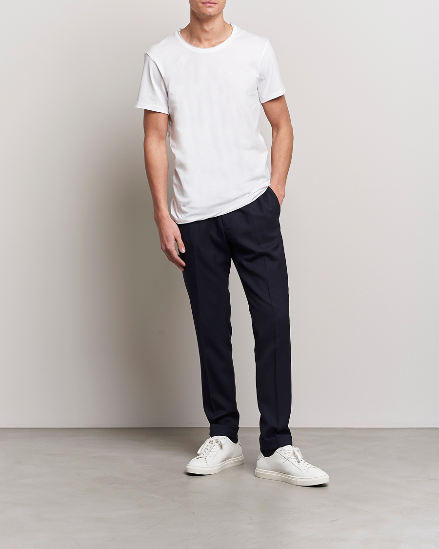 Herren | T-Shirts | Bread & Boxers | 3-pack Crew Neck Relaxed White