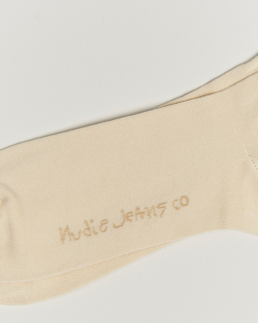 Herren | Unterwäsche | Nudie Jeans | 3-pack Amundsson Tennis Socks Off White/Black