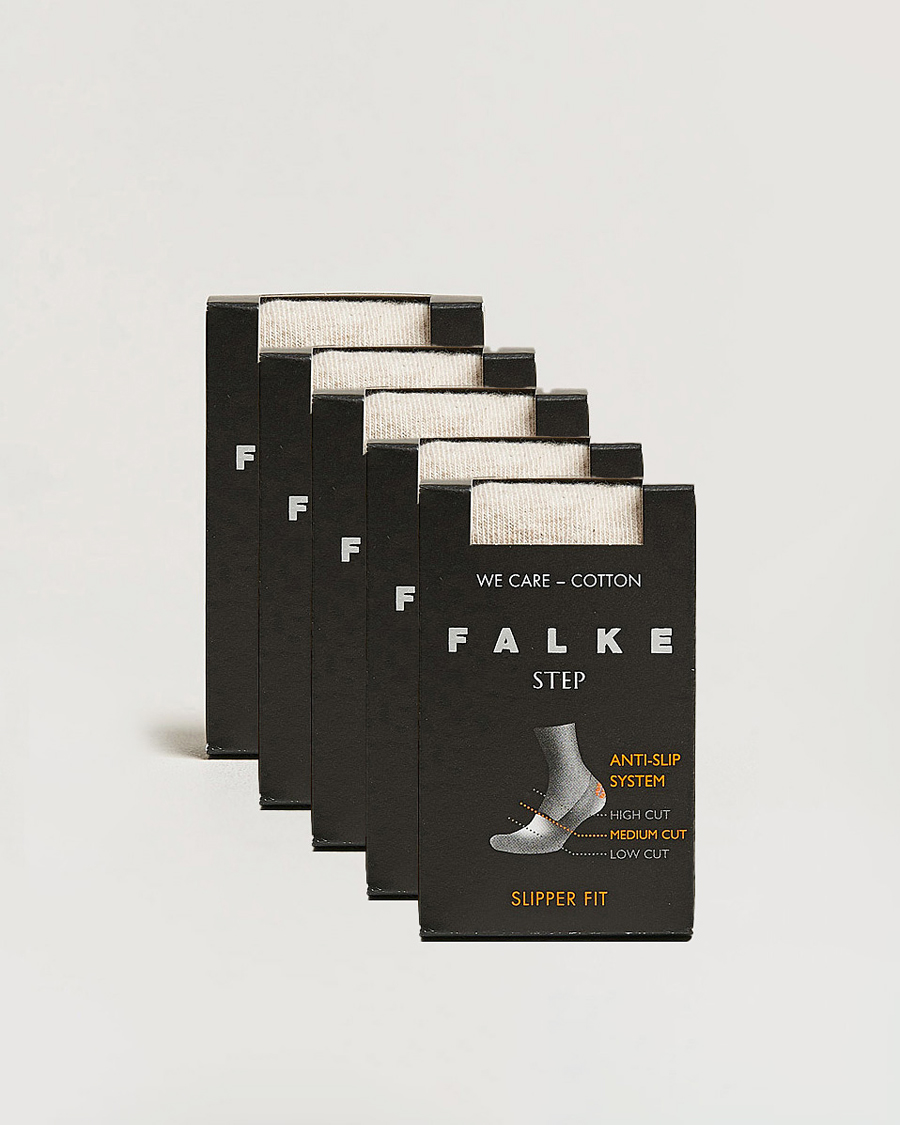 Herren | Unterwäsche | Falke | 5-pack Step In Box Loafer Socks Nature