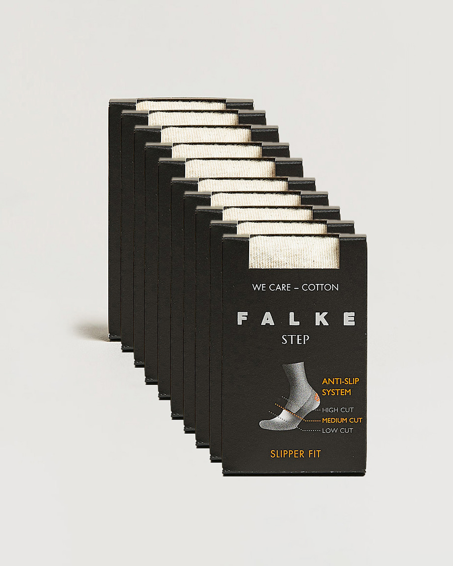 Herren | Unterwäsche | Falke | 10-pack Step In Box Loafer Socks Nature