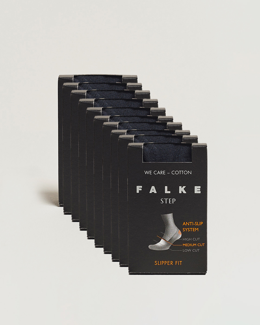 Herren | Unterwäsche | Falke | 10-pack Step In Box Loafer Socks Navy