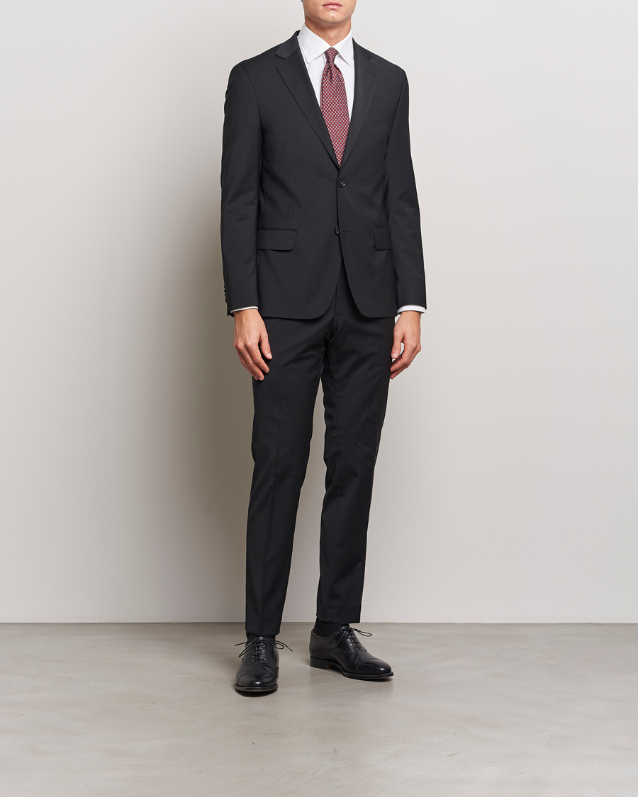 Herren | Anzüge | Oscar Jacobson | Edmund Wool Blend Suit Black