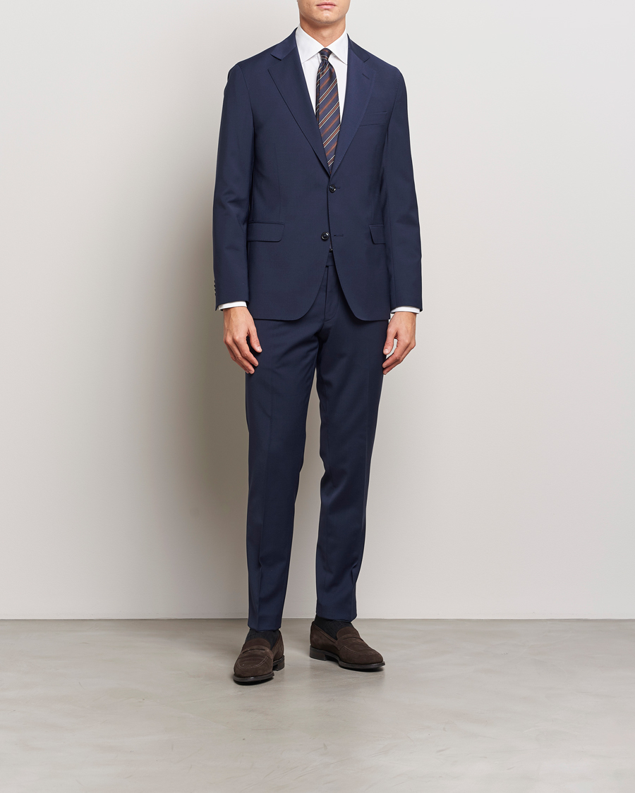 Herren | Anzüge | Oscar Jacobson | Fogerty Wool Blend Suit Dew Blue