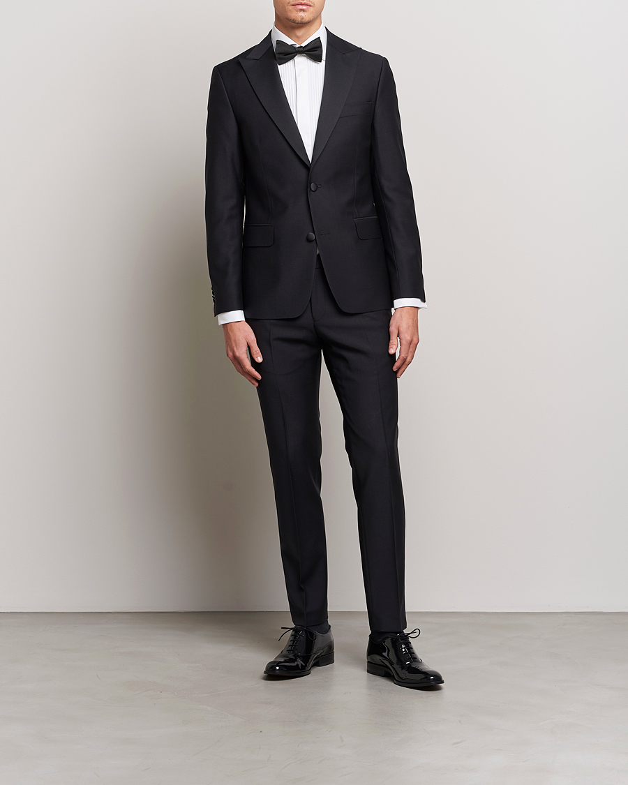 Herren | Anzüge | Oscar Jacobson | Elder Wool Tuxedo Black
