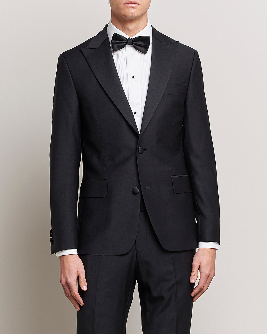 Herren | Anzüge | Oscar Jacobson | Elder Wool Tuxedo Black