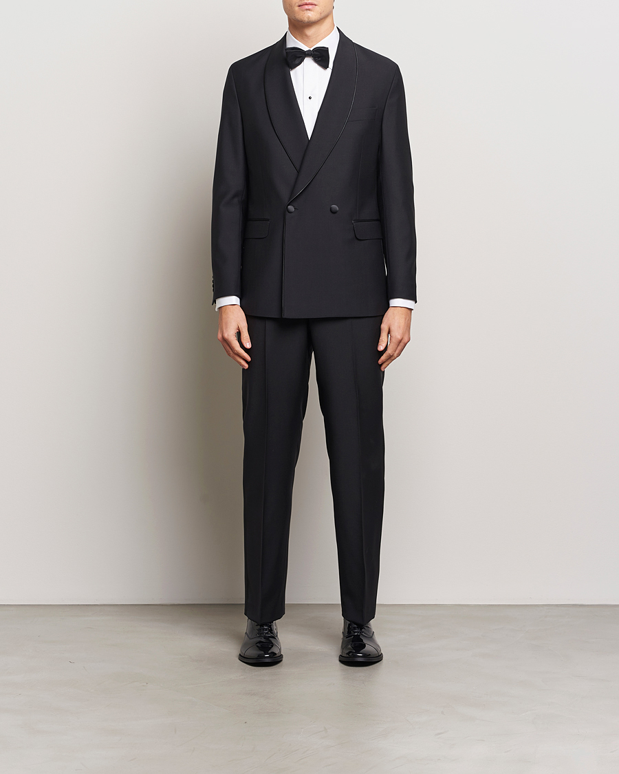 Herren | Anzüge | Oscar Jacobson | Fattore Double Breasted Tuxedo Black