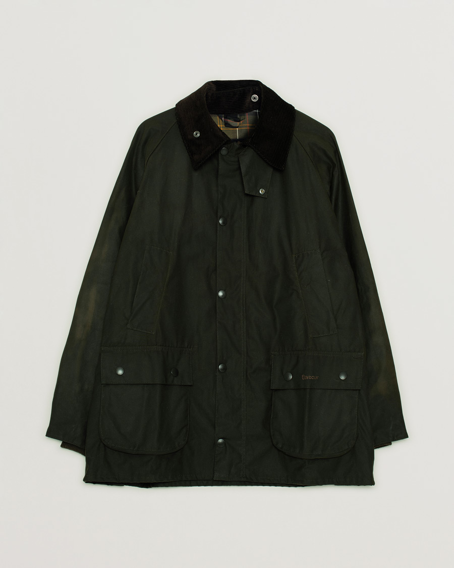 Herren | Barbour Lifestyle Classic Bedale Jacket Olive | Pre-owned | Barbour Lifestyle Classic Bedale Jacket Olive