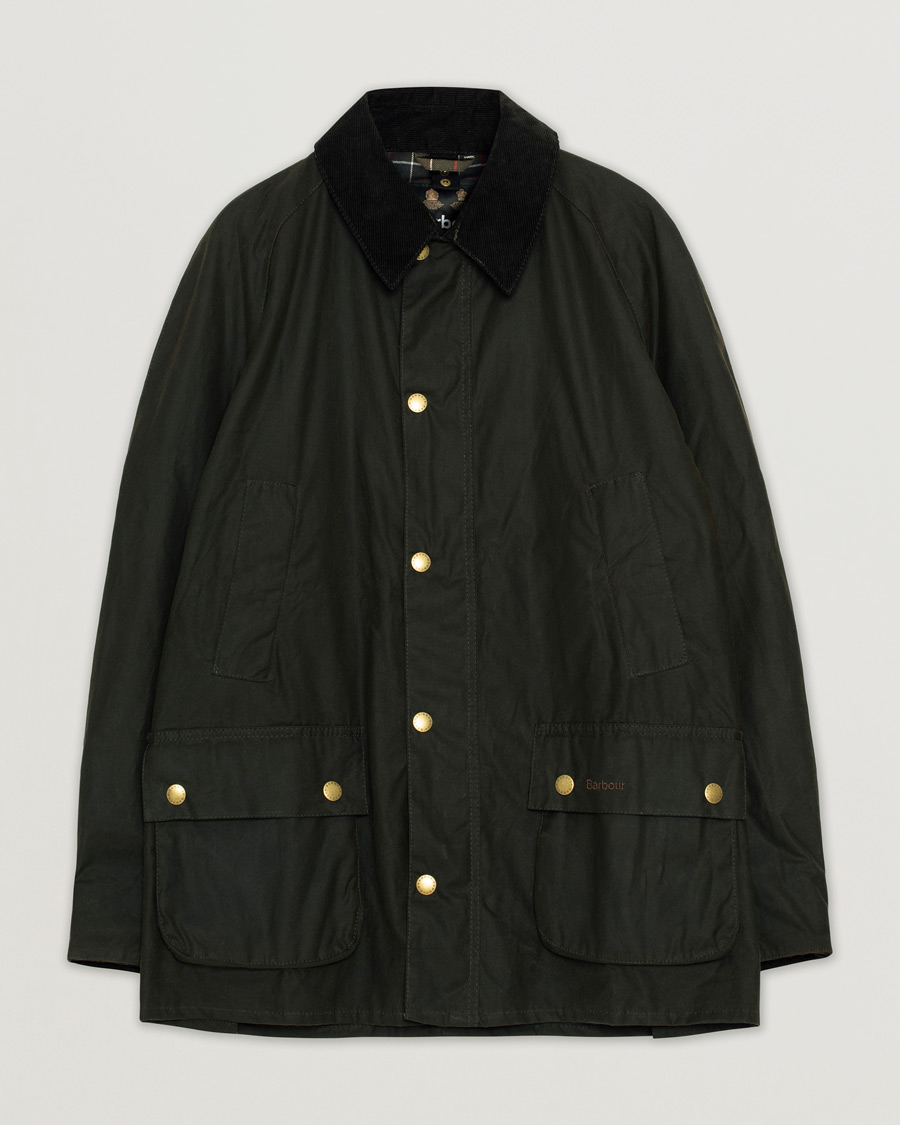 Herren | Barbour Lifestyle Ashby Wax Jacket Olive | Pre-owned | Barbour Lifestyle Ashby Wax Jacket Olive