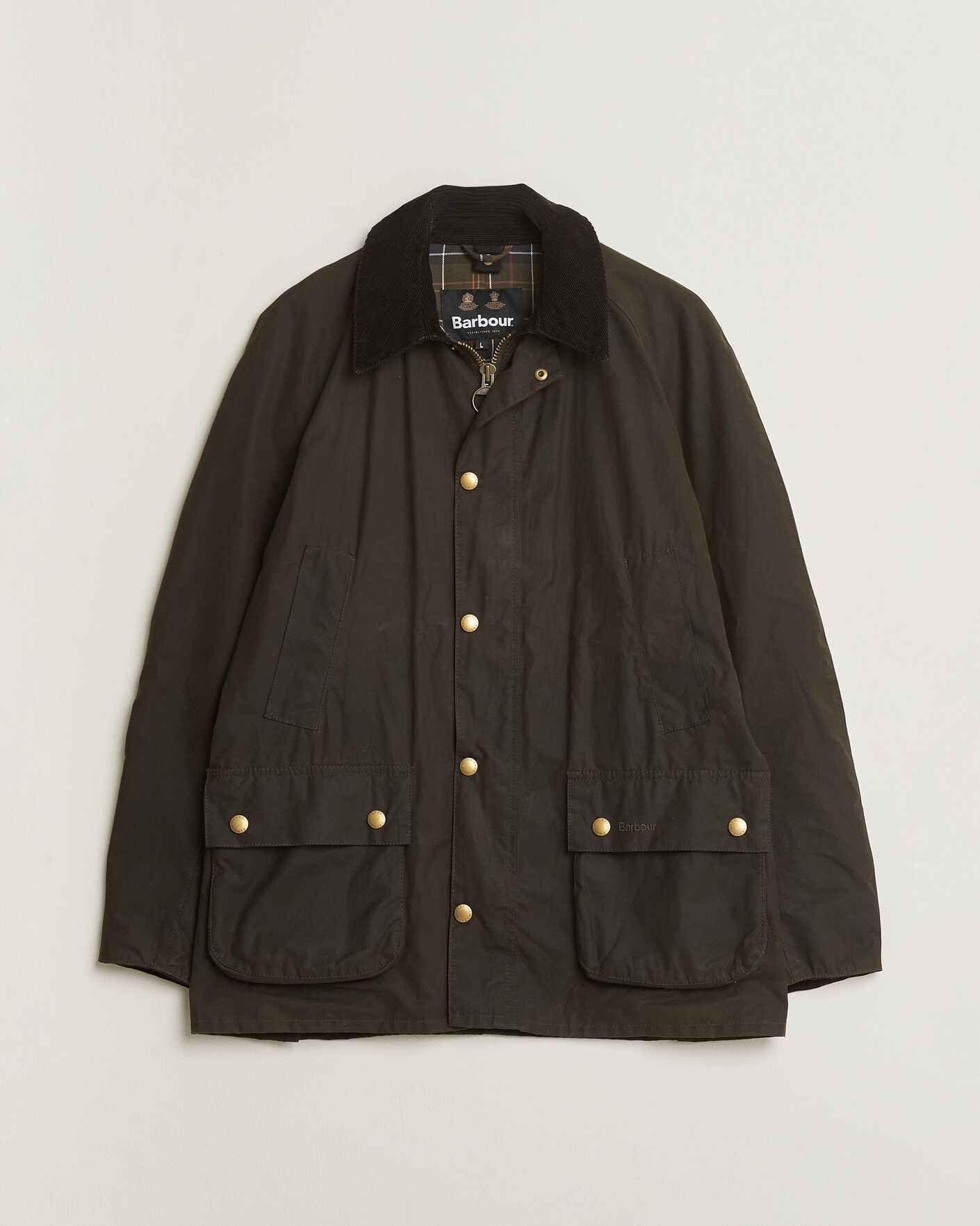 Herren | Pre-owned Jacken | Pre-owned | Barbour Lifestyle Ashby Wax Jacket  Olive L