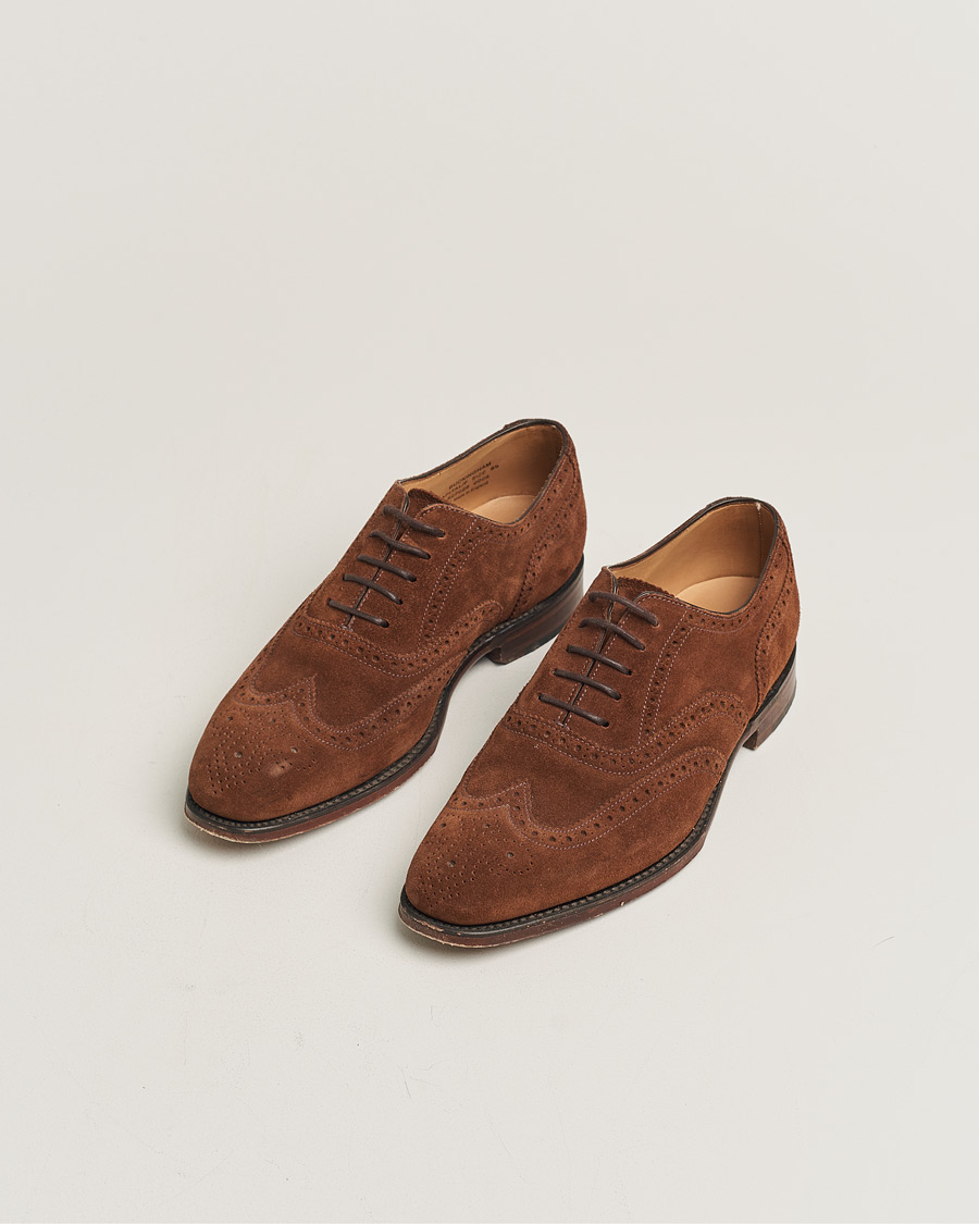 Herren | Loake 1880 Buckingham Brogue Brown Suede UK6,5 - EU40,5 | Pre-owned | Loake 1880 Buckingham Brogue Brown Suede UK6,5 - EU40,5