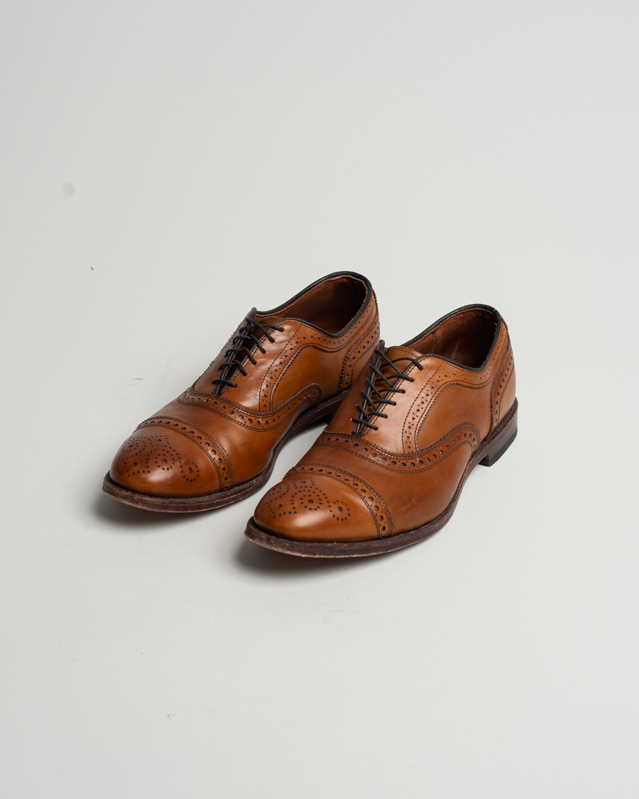 Herren | Pre-owned Schuhe | Pre-owned | Allen Edmonds Strand Brogue Walnut Calf UK9,5/EU43,5