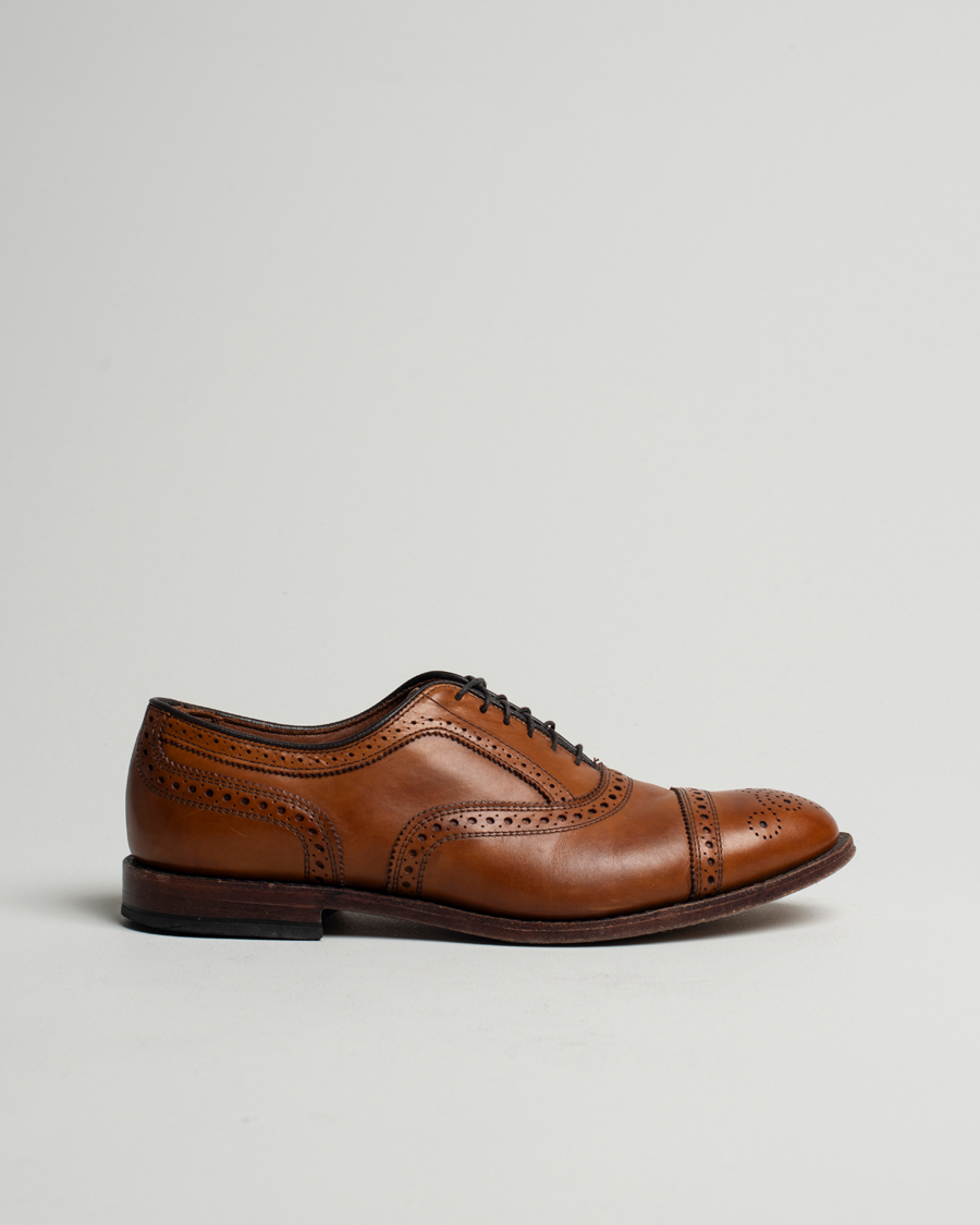 Herren | Pre-owned Schuhe | Pre-owned | Allen Edmonds Strand Brogue Walnut Calf UK9,5/EU43,5