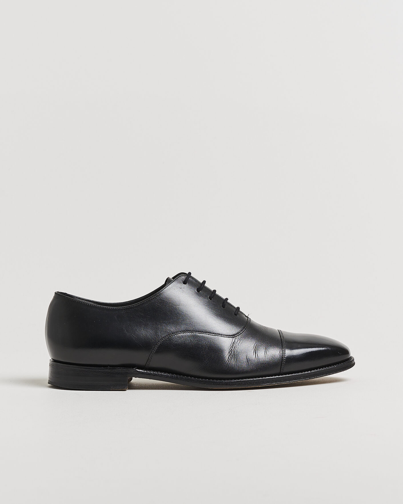 Herren | Pre-owned Rahmengenähte Schuhe | Pre-owned | Loake 1880 Rothschild Oxford Black Calf UK11 - EU45