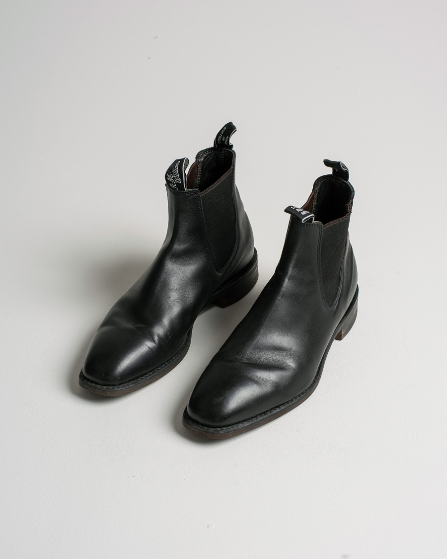 Herren | R.M.Williams Blaxland G Boot Yearling Black | Pre-owned | R.M.Williams Blaxland G Boot Yearling Black