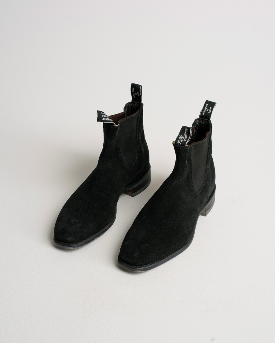 Herren | R.M.Williams Blaxland G Boot Suede Black | Pre-owned | R.M.Williams Blaxland G Boot Suede Black