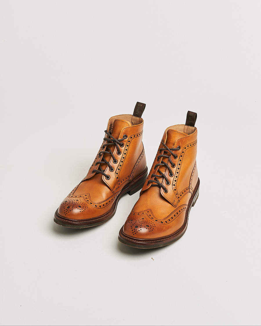 Herren | Loake 1880 Bedale Boot Tan Burnished Calf | Pre-owned | Loake 1880 Bedale Boot Tan Burnished Calf
