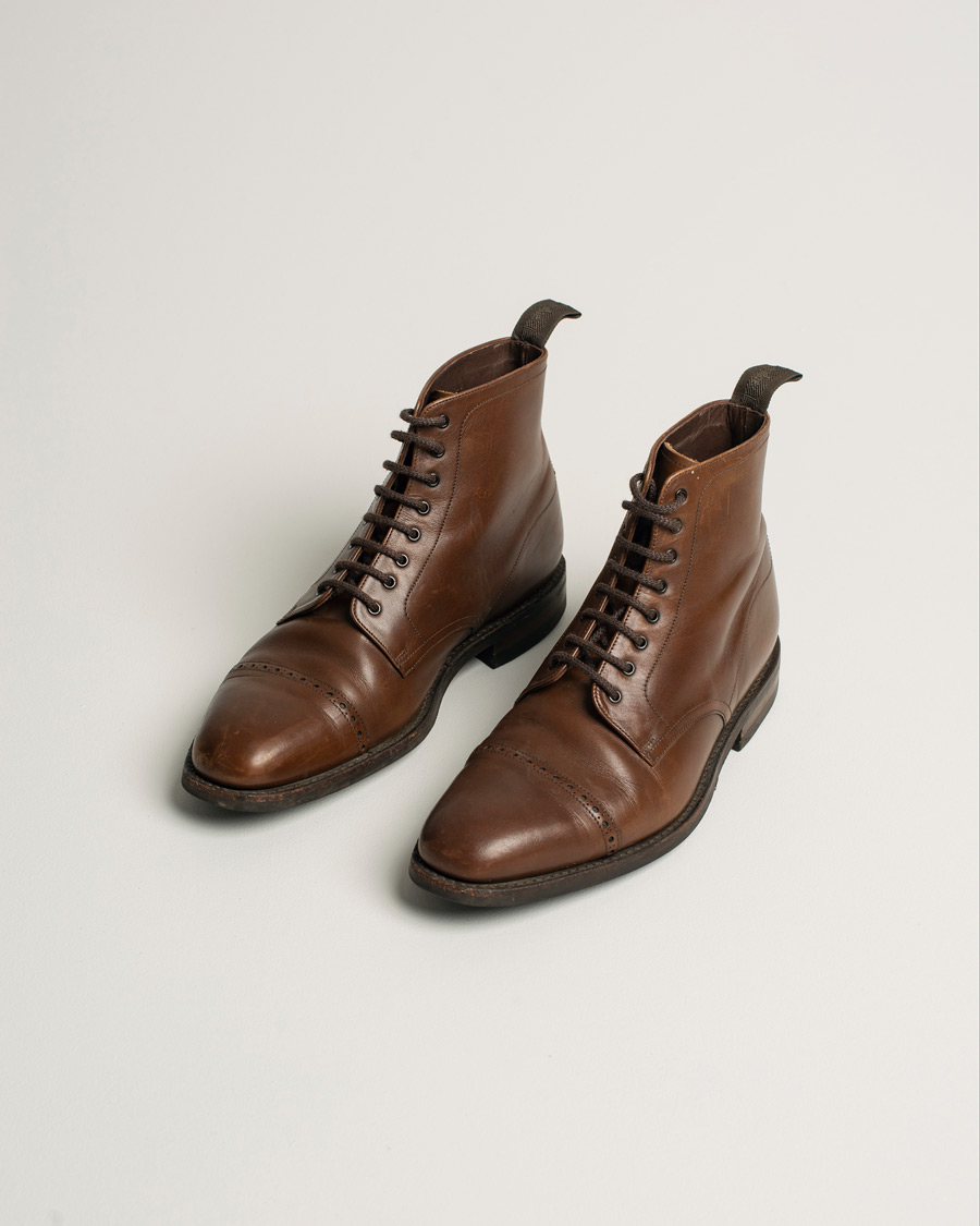 Herren | Loake 1880 Hyde Boot Dark Brown | Pre-owned | Loake 1880 Hyde Boot Dark Brown