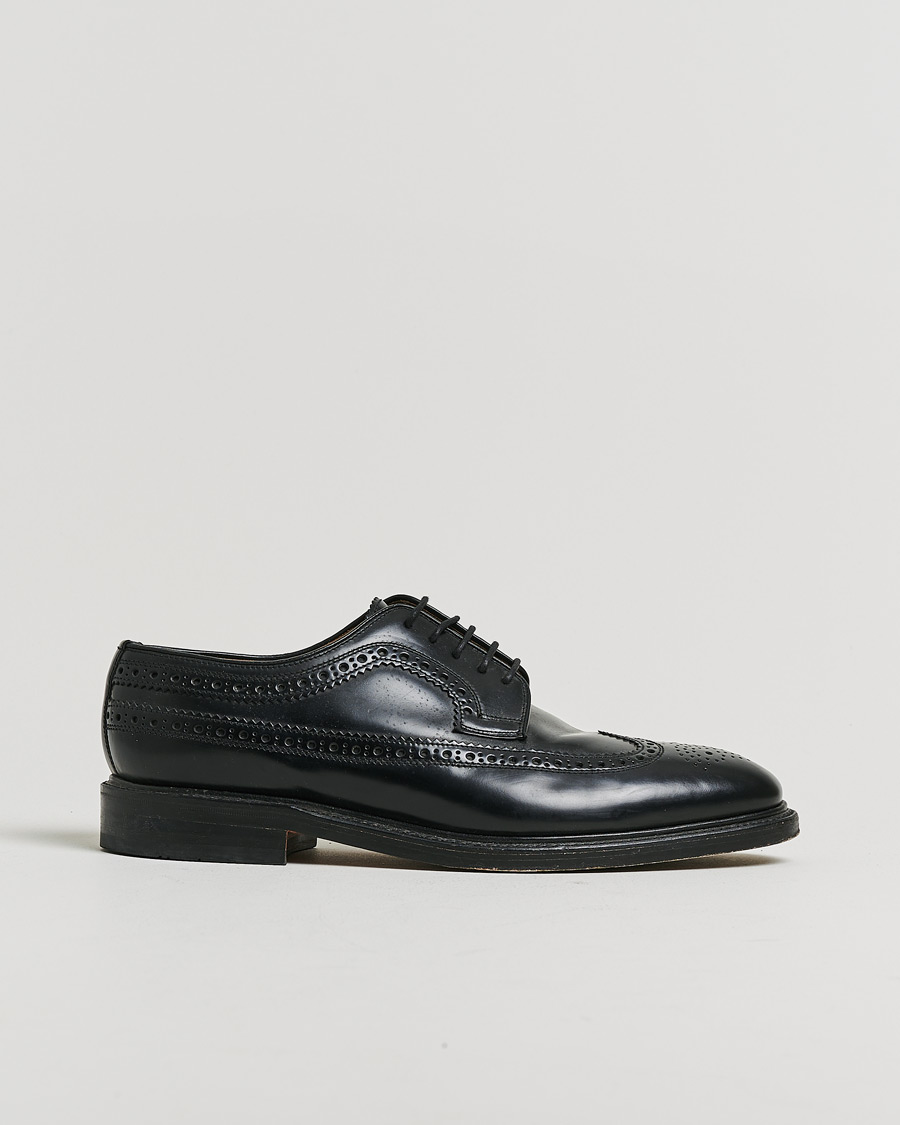 Herren | Pre-owned Rahmengenähte Schuhe | Pre-owned | Loake Shoemakers Royal Brogue Black Polished Calf UK10,5 - EU44,5