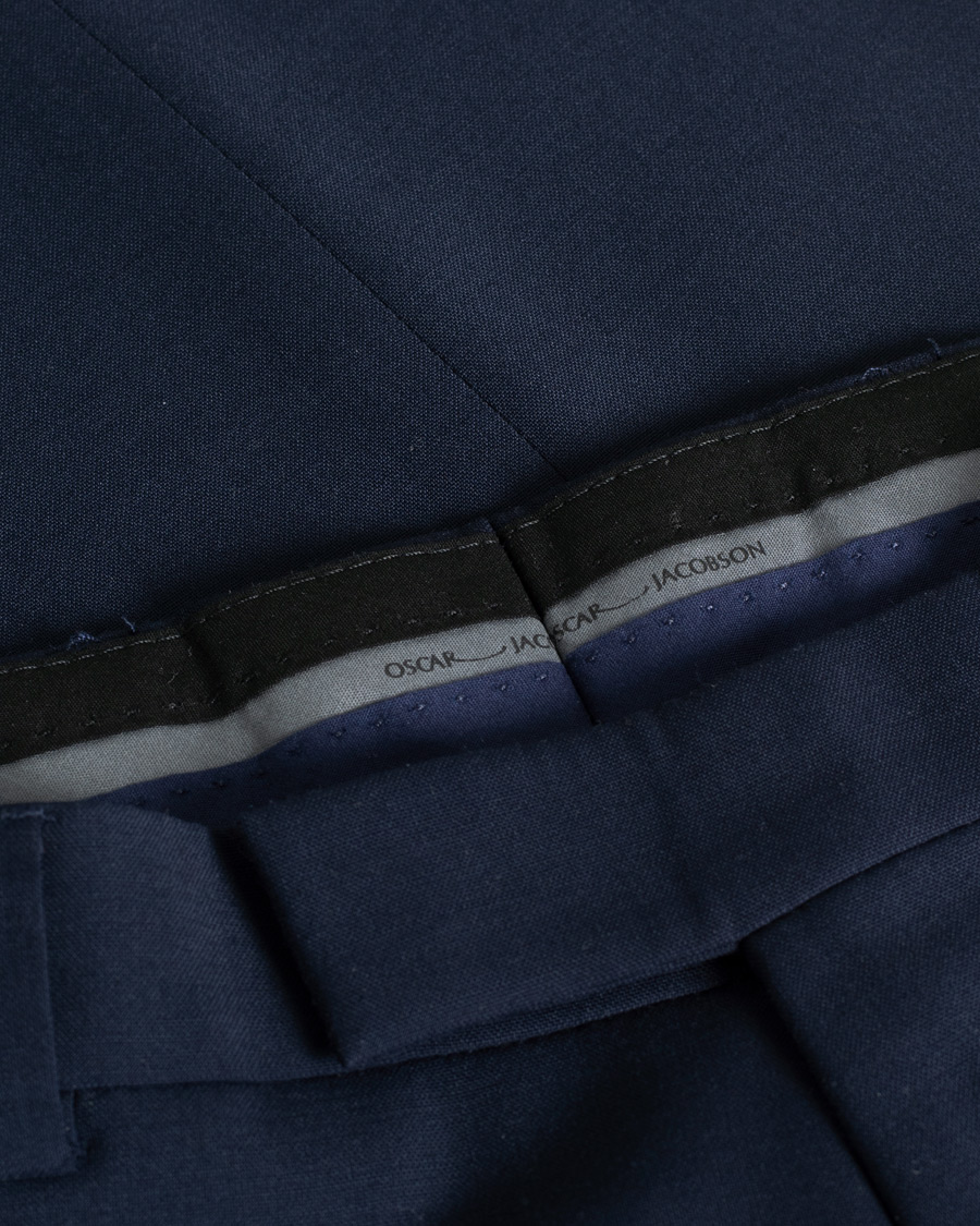 Herren | Oscar Jacobson Erik Double Breasted Suit Napoli Blue 46 | Pre-owned | Oscar Jacobson Erik Double Breasted Suit Napoli Blue 46