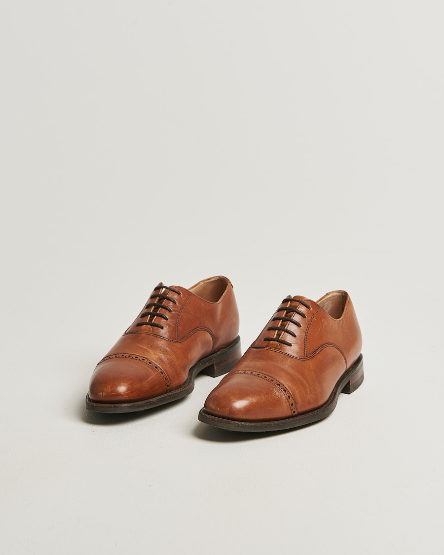 Herren | Pre-owned Rahmengenähte Schuhe | Pre-owned | Loake 1880 Cadogan Oxford Mahogany Calf UK7,5 - EU41,5
