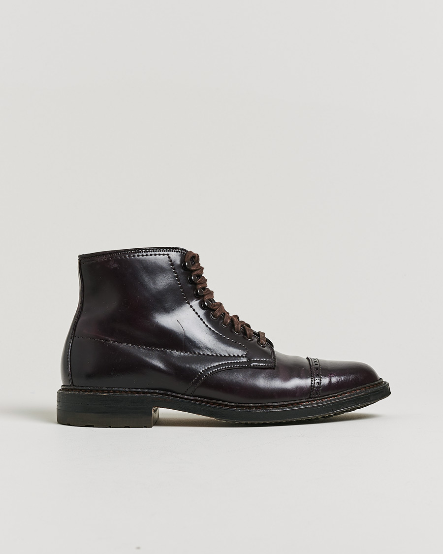 Herren | Pre-owned Rahmengenähte Schuhe | Pre-owned | Alden M1807 Boot Burgundy Shell Cordovan US9,5 - EU41