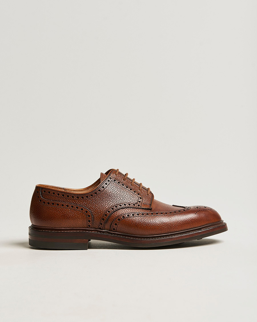 Herren | Pre-owned Rahmengenähte Schuhe | Pre-owned | Crockett & Jones Pembroke Derbys Tan Grained Calf UK10,5 - EU44,5