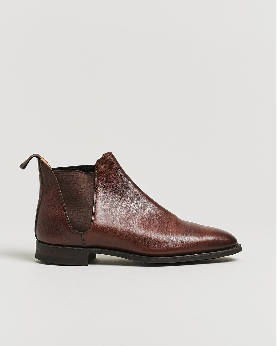 Herren | Crockett & Jones Chelsea 8 Boot Dark Brown Calf UK7 - EU41 | Pre-owned | Crockett & Jones Chelsea 8 Boot Dark Brown Calf UK7 - EU41