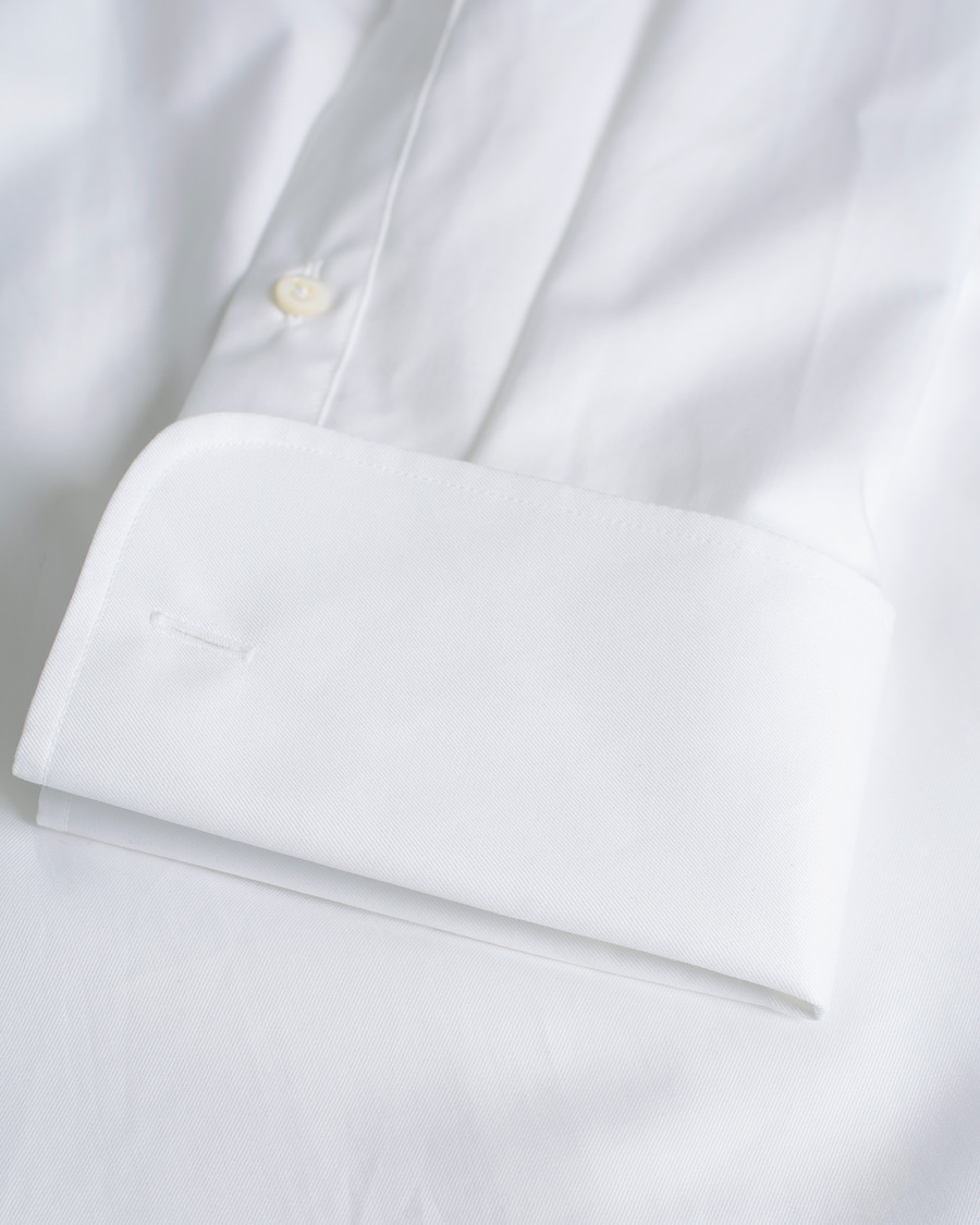 Herren | Stenströms Slimline Smoking Shirt White | Pre-owned | Stenströms Slimline Smoking Shirt White