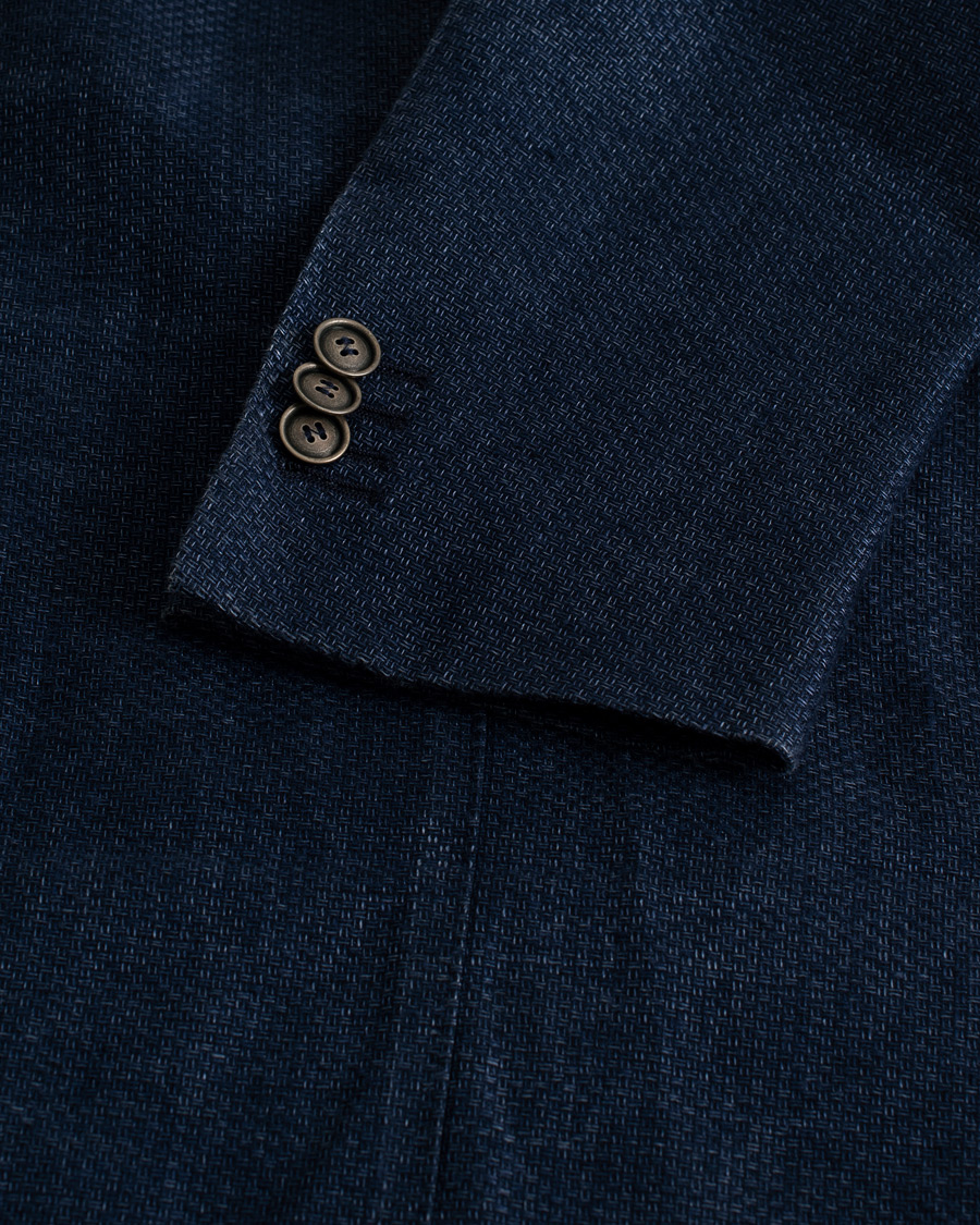 Herren | Oscar Jacobson Erik Double Breasted Blazer Blue | Pre-owned | Oscar Jacobson Erik Double Breasted Blazer Blue
