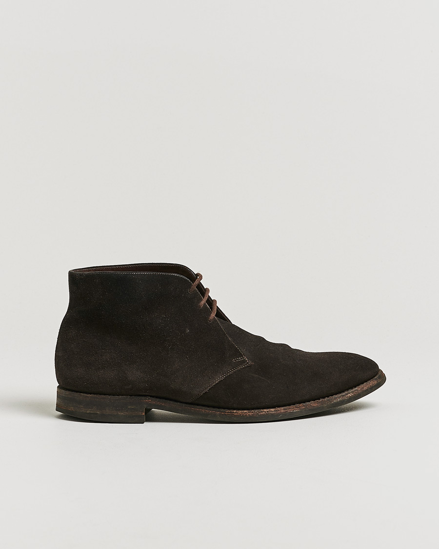 Herren | Loake 1880 Pimlico Chukka Boot Dark Brown Suede UK10,5 - EU44,5 | Pre-owned | Loake 1880 Pimlico Chukka Boot Dark Brown Suede UK10,5 - EU44,5