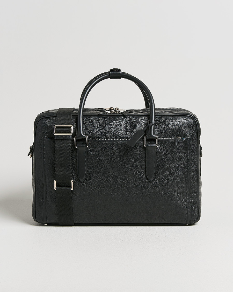 Herren | Pre-owned Accessoires | Pre-owned | Smythson Burlington 24 Hour Bag Black Deerskin