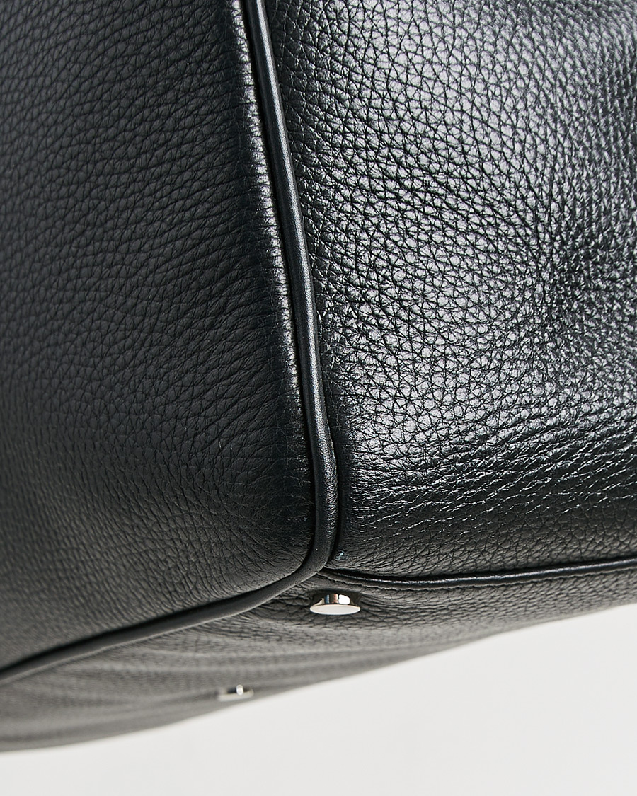 Herren | Smythson Burlington 24 Hour Bag Black Deerskin | Pre-owned | Smythson Burlington 24 Hour Bag Black Deerskin