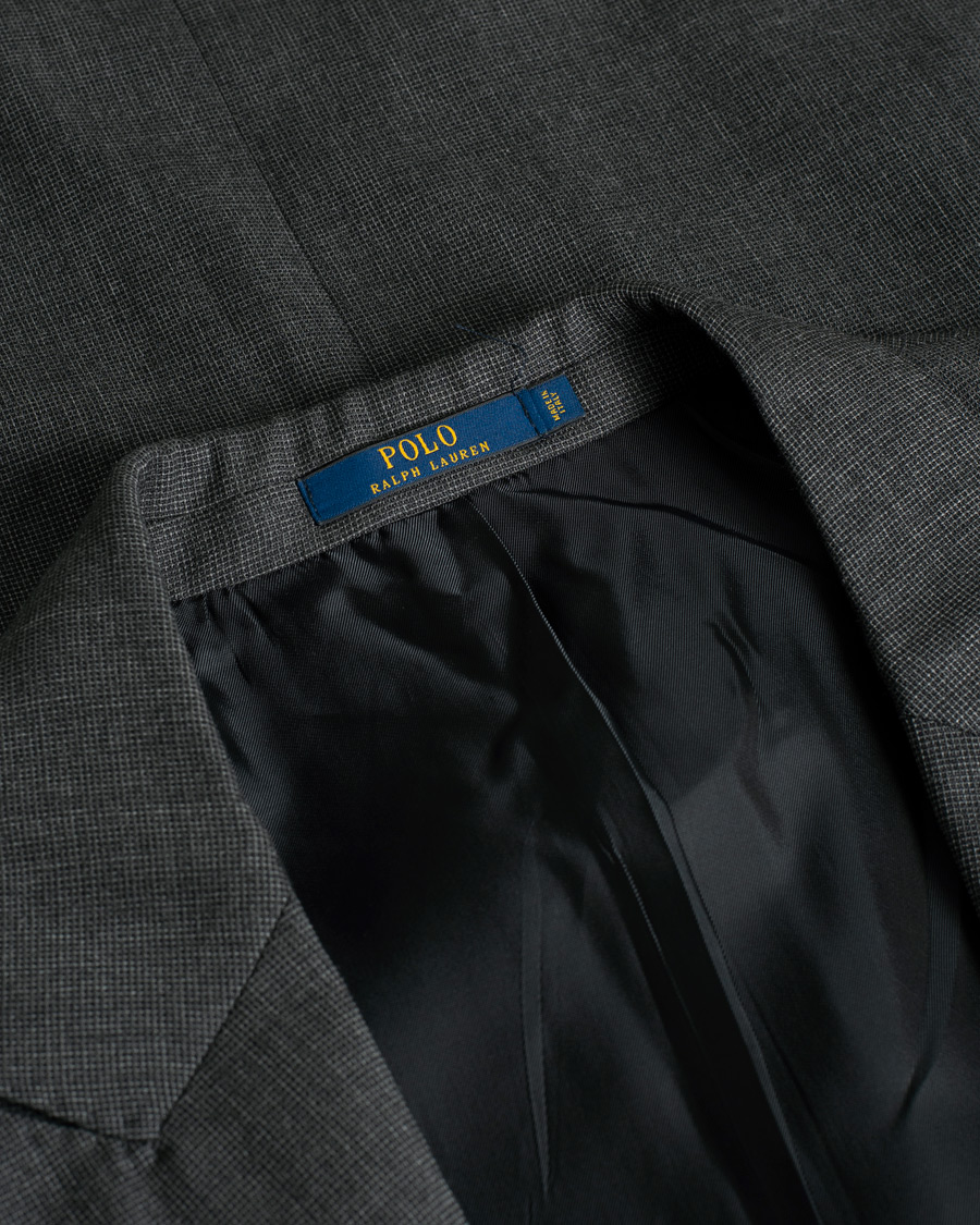 Herren | Polo Ralph Lauren Clothing Connery Peak Lapel Wool Suit Grey | Pre-owned | Polo Ralph Lauren Clothing Connery Peak Lapel Wool Suit Grey